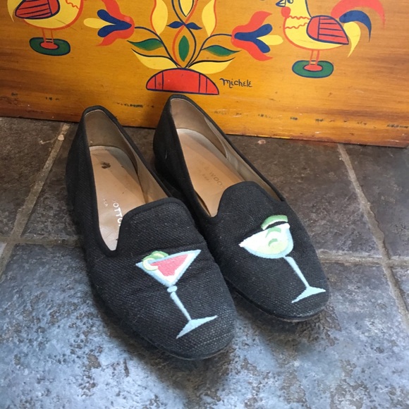 Stubbs & Wootton Margarita Black Loafers Sz 5 1/2 - Picture 3 of 8